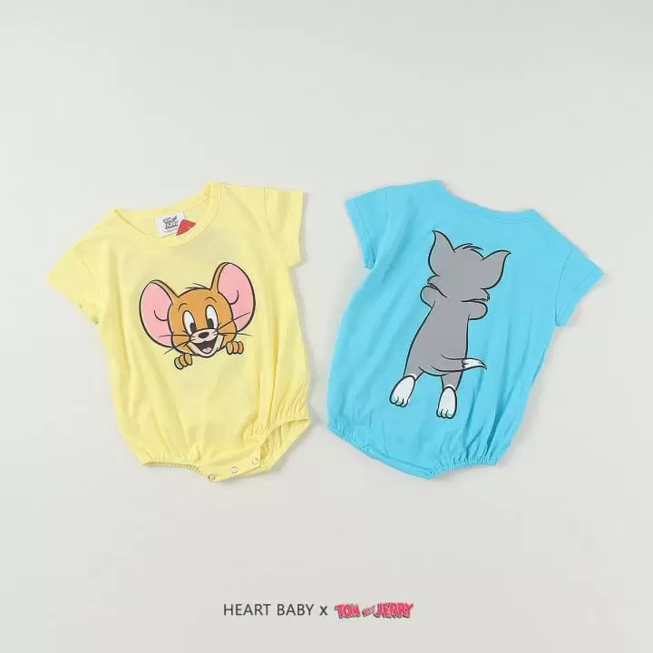 Heart Baby - Korean Baby Fashion - #onlinebabyshop - T J Peekaboo Body Suit - 4