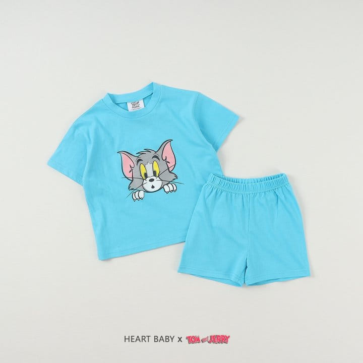 Heart Baby - Korean Children Fashion - #fashionkids - T J Peekaboo Top Bottom Set - 9