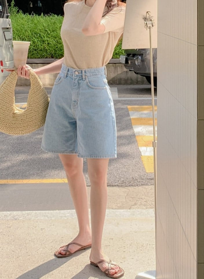 I'm here - Korean Women Fashion - #womensfashion - 305 Denim Shorts - 9