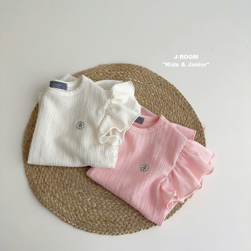 J-Room - Korean Children Fashion - #kidsshorts - Wing Shirring Tee - 4