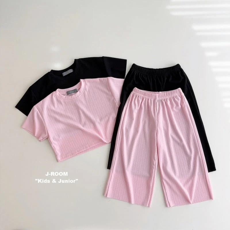 J-Room - Korean Children Fashion - #minifashionista - Dekki Crop Pleats Set - 8