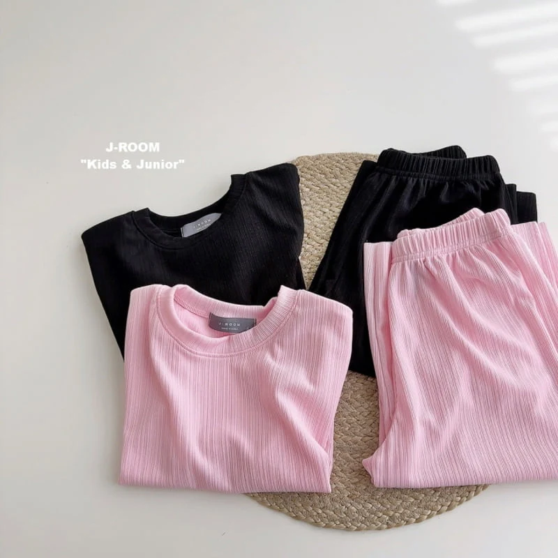 J-Room - Korean Children Fashion - #toddlerclothing - Dekki Crop Pleats Set - 11