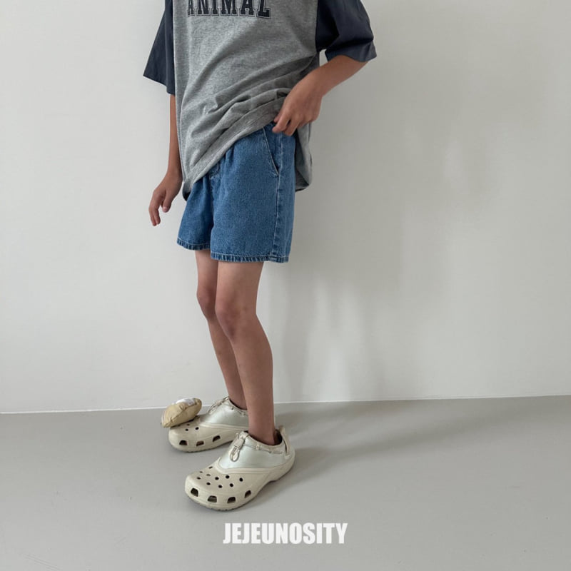 Jejeunosity - Korean Children Fashion - #childofig - Denim Half Pants - 9