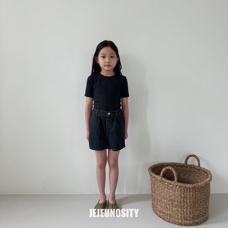 Jejeunosity - Korean Children Fashion - #designkidswear - Denim Half Pants - 11