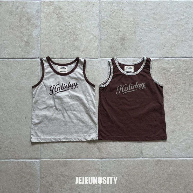 Jejeunosity - Korean Children Fashion - #kidzfashiontrend - Holiday Sleeveless Tee