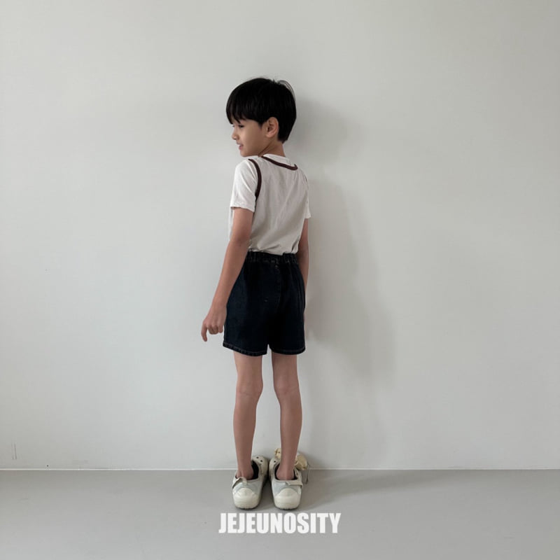 Jejeunosity - Korean Children Fashion - #magicofchildhood - Denim Half Pants - 3