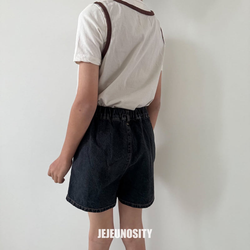 Jejeunosity - Korean Children Fashion - #magicofchildhood - Denim Half Pants - 4