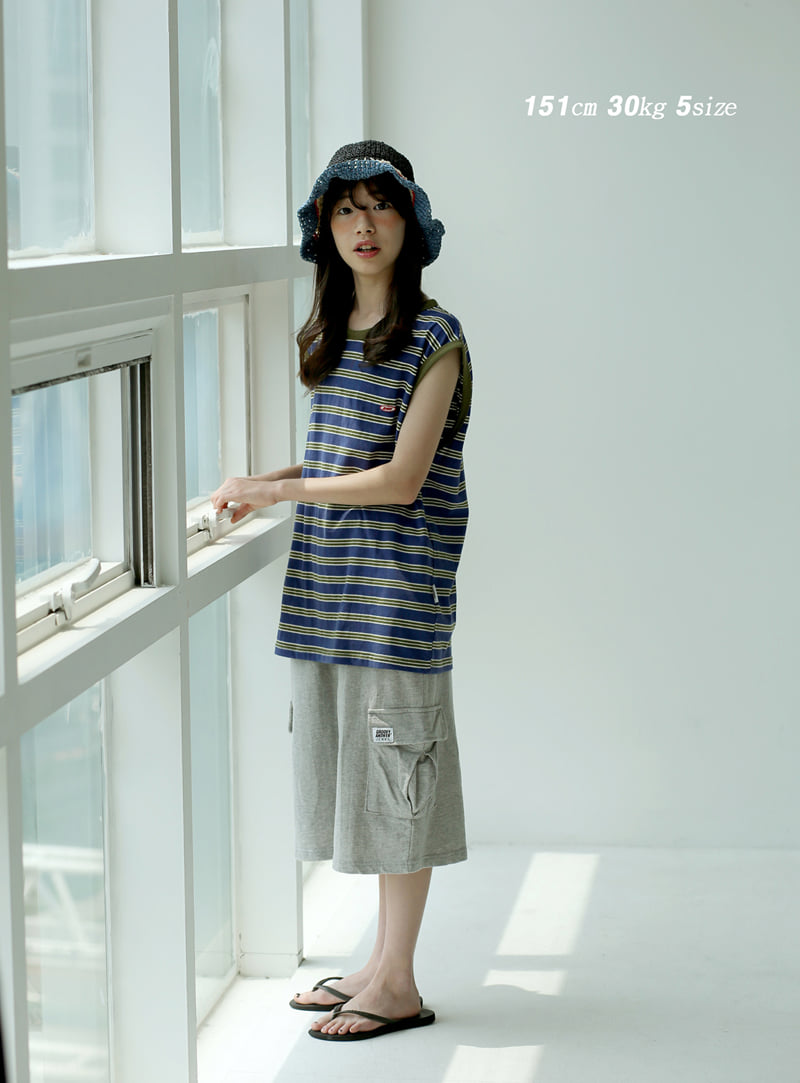 Jenny Basic - Korean Children Fashion - #littlefashionista - Sunny Stripe Tee - 6