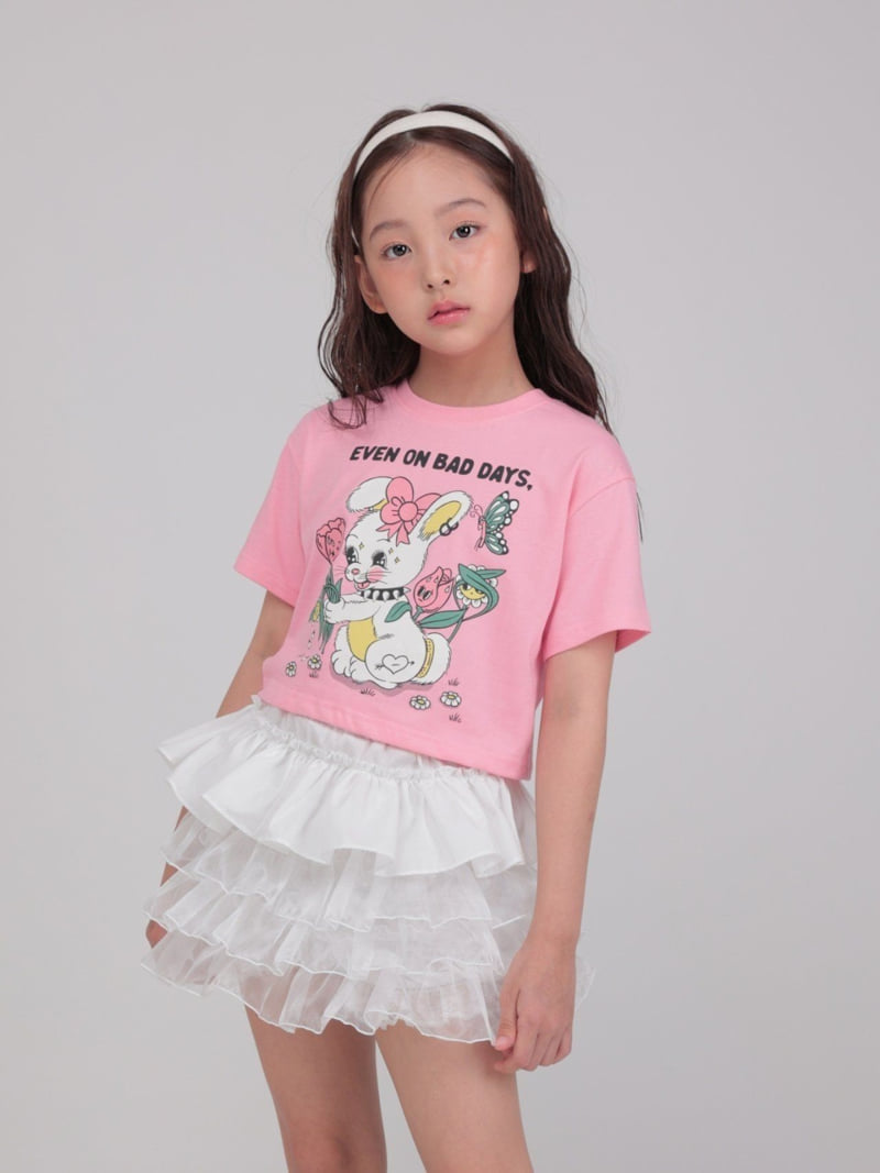 Jermaine - Korean Children Fashion - #Kfashion4kids - Flower Rabbit Tee - 8