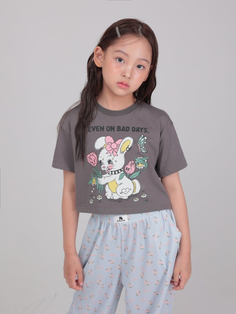 Jermaine - Korean Children Fashion - #discoveringself - Flower Rabbit Tee - 4