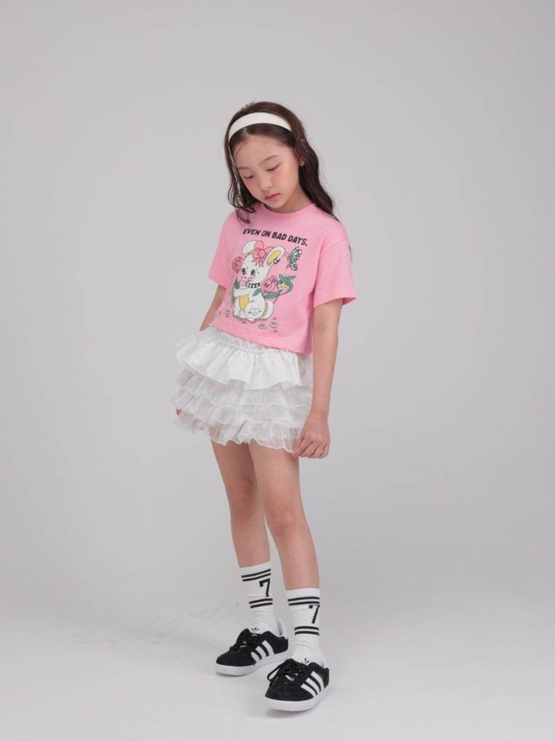 Jermaine - Korean Children Fashion - #kidzfashiontrend - Flower Rabbit Tee - 7