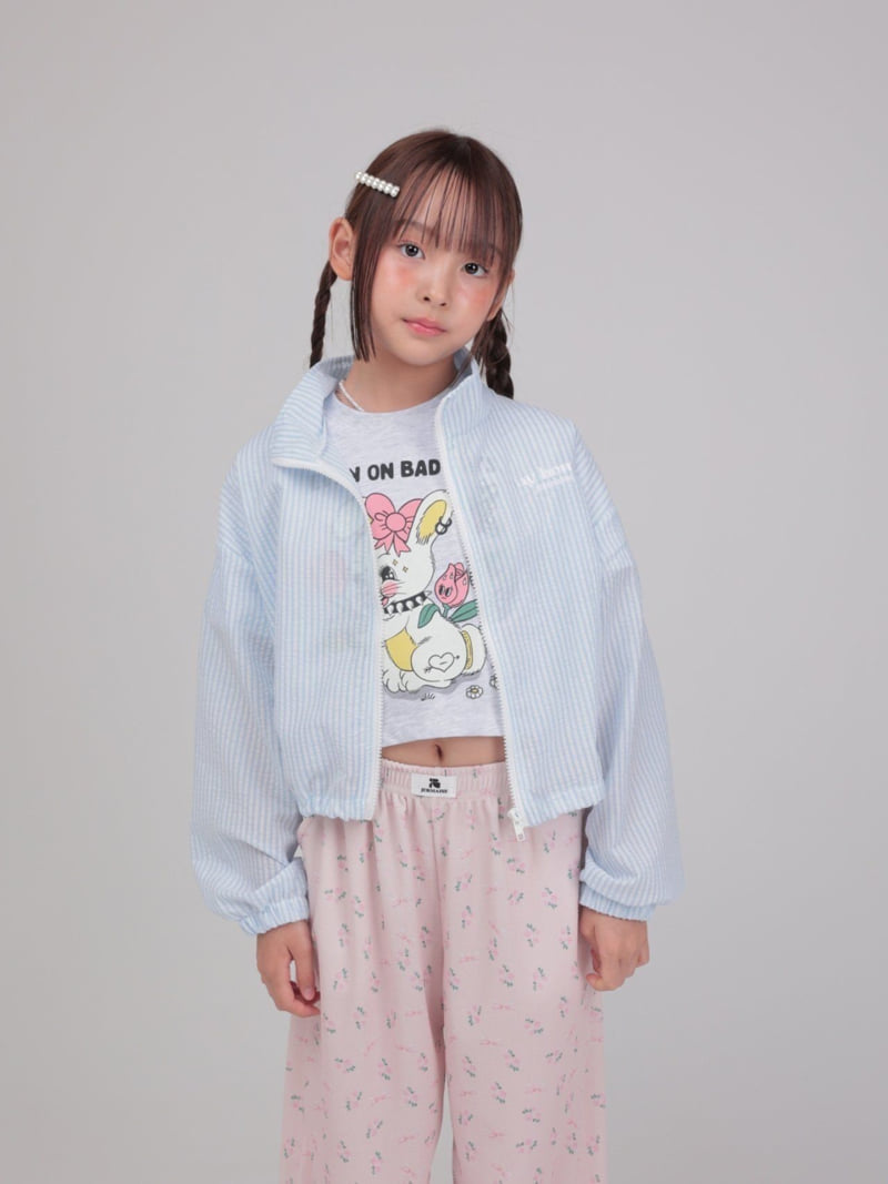 Jermaine - Korean Children Fashion - #kidzfashiontrend - Lovely Embroidery Zip-up - 6