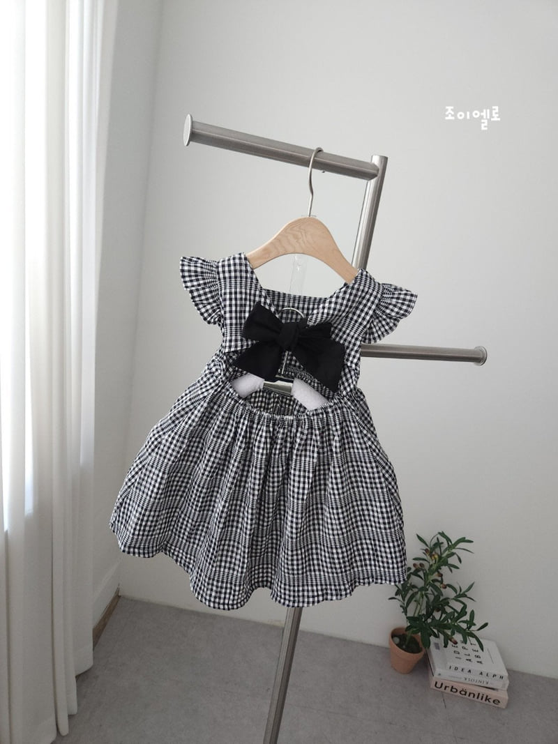 Joy Ello - Korean Children Fashion - #kidzfashiontrend - Summer Check One-piece - 4