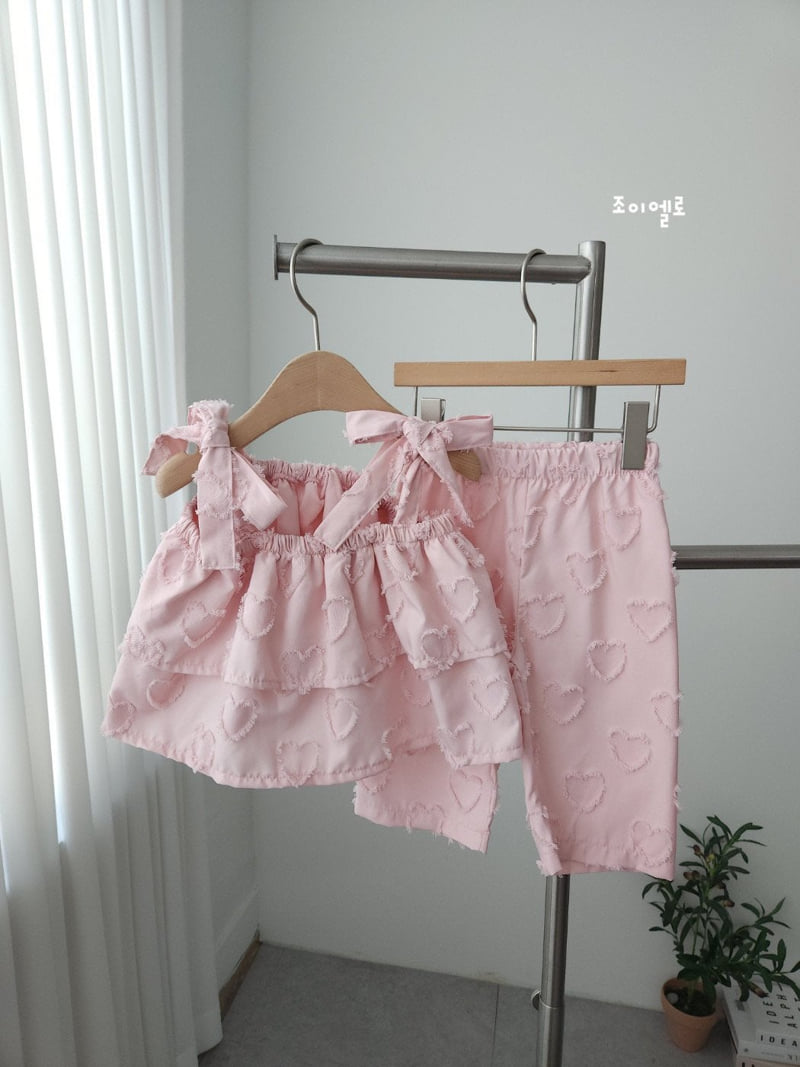 Joy Ello - Korean Children Fashion - #Kfashion4kids - Heart Cancan Set - 3