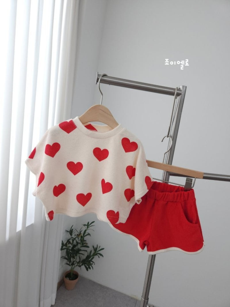 Joy Ello - Korean Children Fashion - #Kfashion4kids - Towel Heart Set - 2