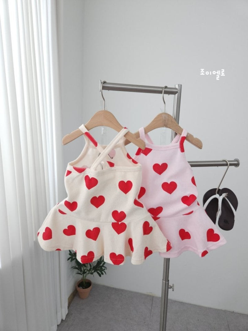 Joy Ello - Korean Children Fashion - #Kfashion4kids - Towel Sleeveless One-piece