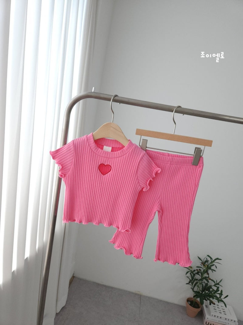 Joy Ello - Korean Children Fashion - #childofig - Punching Rib Top Bottom Set