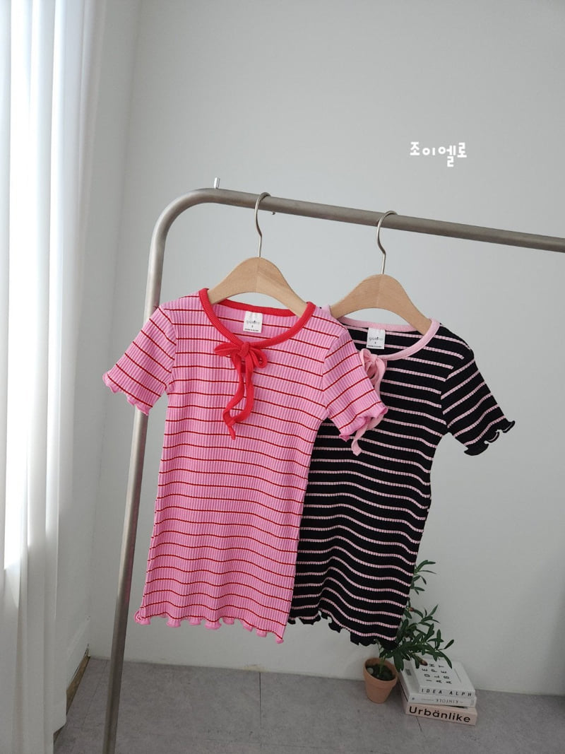 Joy Ello - Korean Children Fashion - #kidsshorts - Stripe Wave One-piece - 2