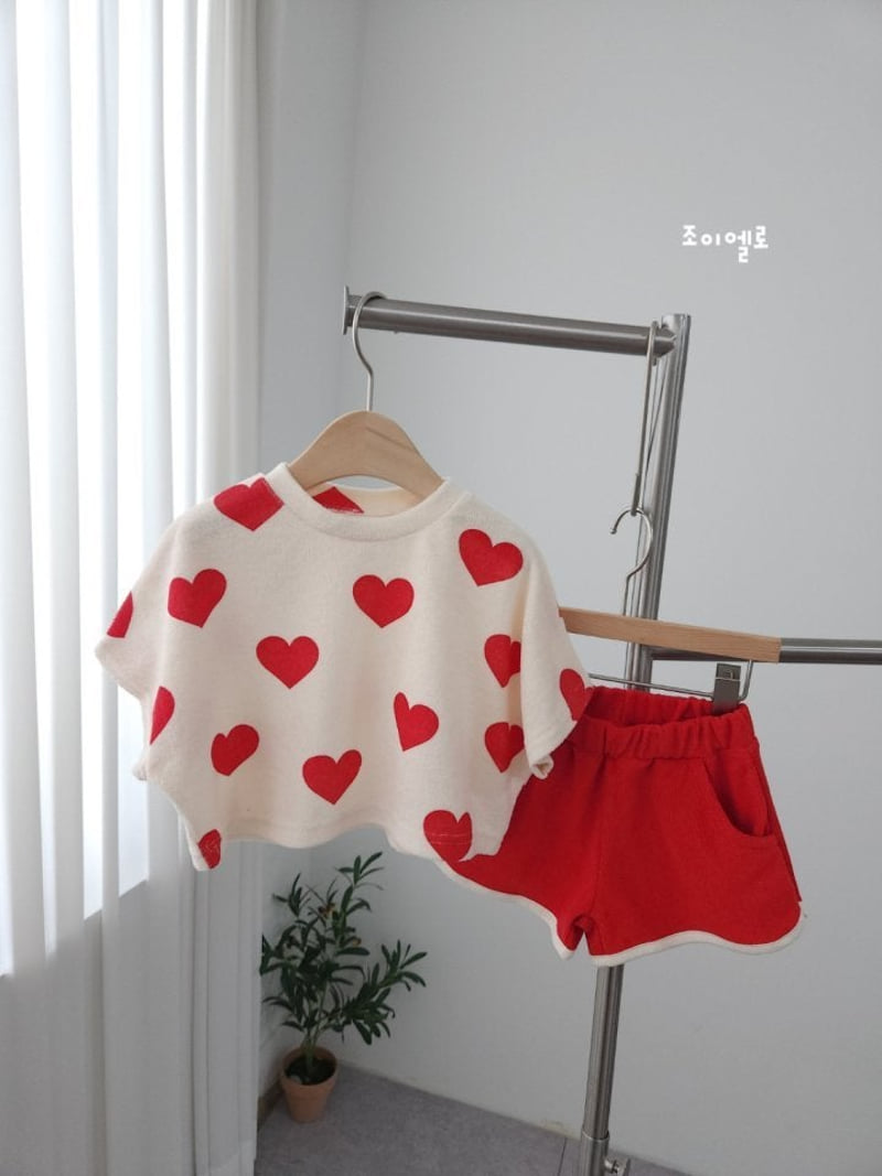 Joy Ello - Korean Children Fashion - #littlefashionista - Towel Heart Set - 3