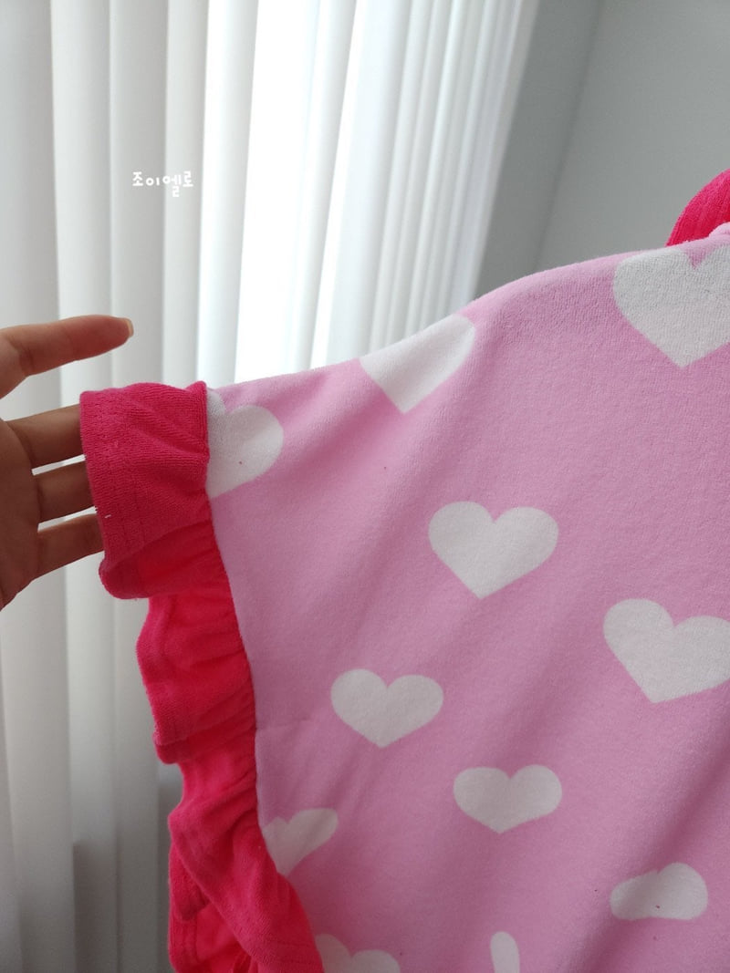 Joy Ello - Korean Children Fashion - #magicofchildhood - Heart Frill Towel