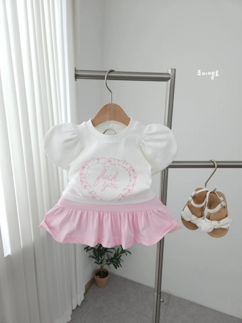 Joy Ello - Korean Children Fashion - #prettylittlegirls - Heart Skirt Set