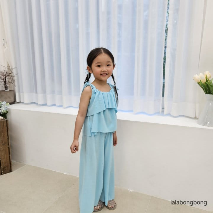 Lalabongbong - Korean Children Fashion - #fashionkids - Slush Top Bottom Set - 3