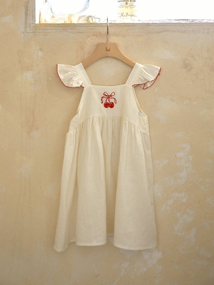 Lolobole - Korean Children Fashion - #childofig - Cherry Top Dress