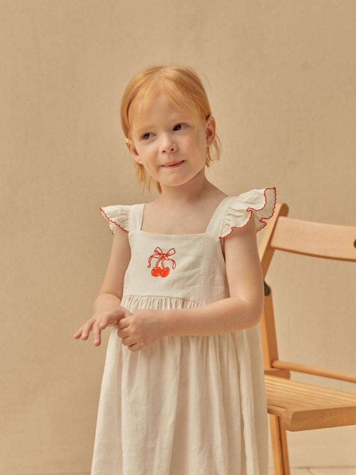 Lolobole - Korean Children Fashion - #childrensboutique - Cherry Top Dress - 2