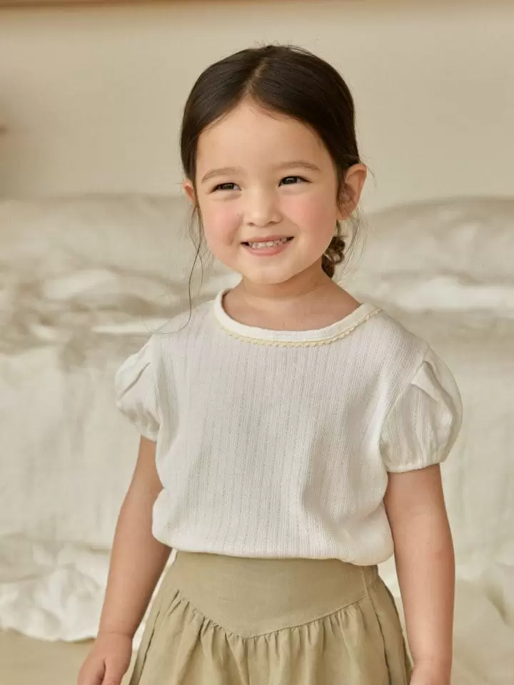 Lolobole - Korean Children Fashion - #kidzfashiontrend - Lily Puff Tee - 9