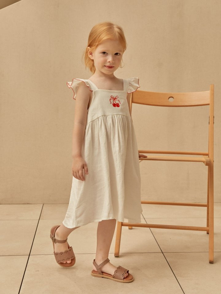 Lolobole - Korean Children Fashion - #littlefashionista - Cherry Top Dress - 10