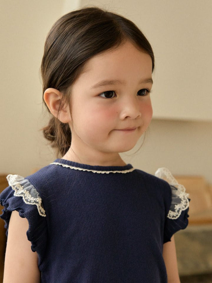 Lolobole - Korean Children Fashion - #magicofchildhood - Frizzy Frill Sleeveless Tee - 11