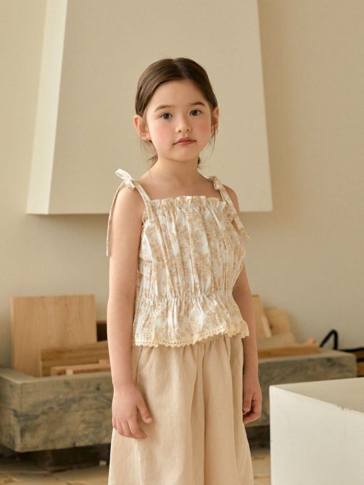 Lolobole - Korean Children Fashion - #minifashionista - Daisy Sleeveless Blouse - 4