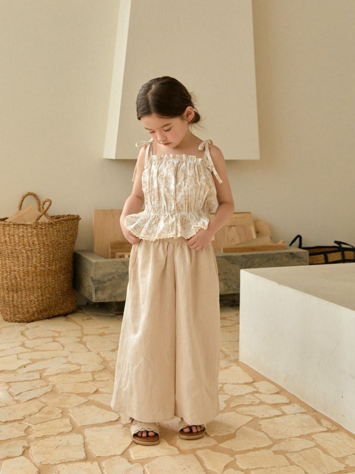 Lolobole - Korean Children Fashion - #todddlerfashion - Daisy Sleeveless Blouse - 5