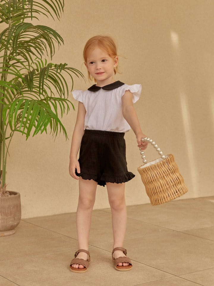 Lolobole - Korean Children Fashion - #todddlerfashion - Nana Collar Tee - 9