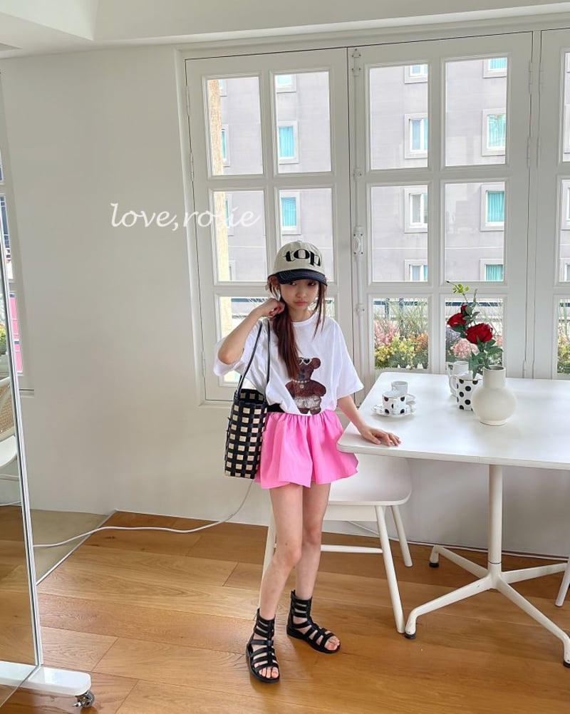 Love Rosie - Korean Children Fashion - #childofig - Bear Lace Boxy Tee - 7