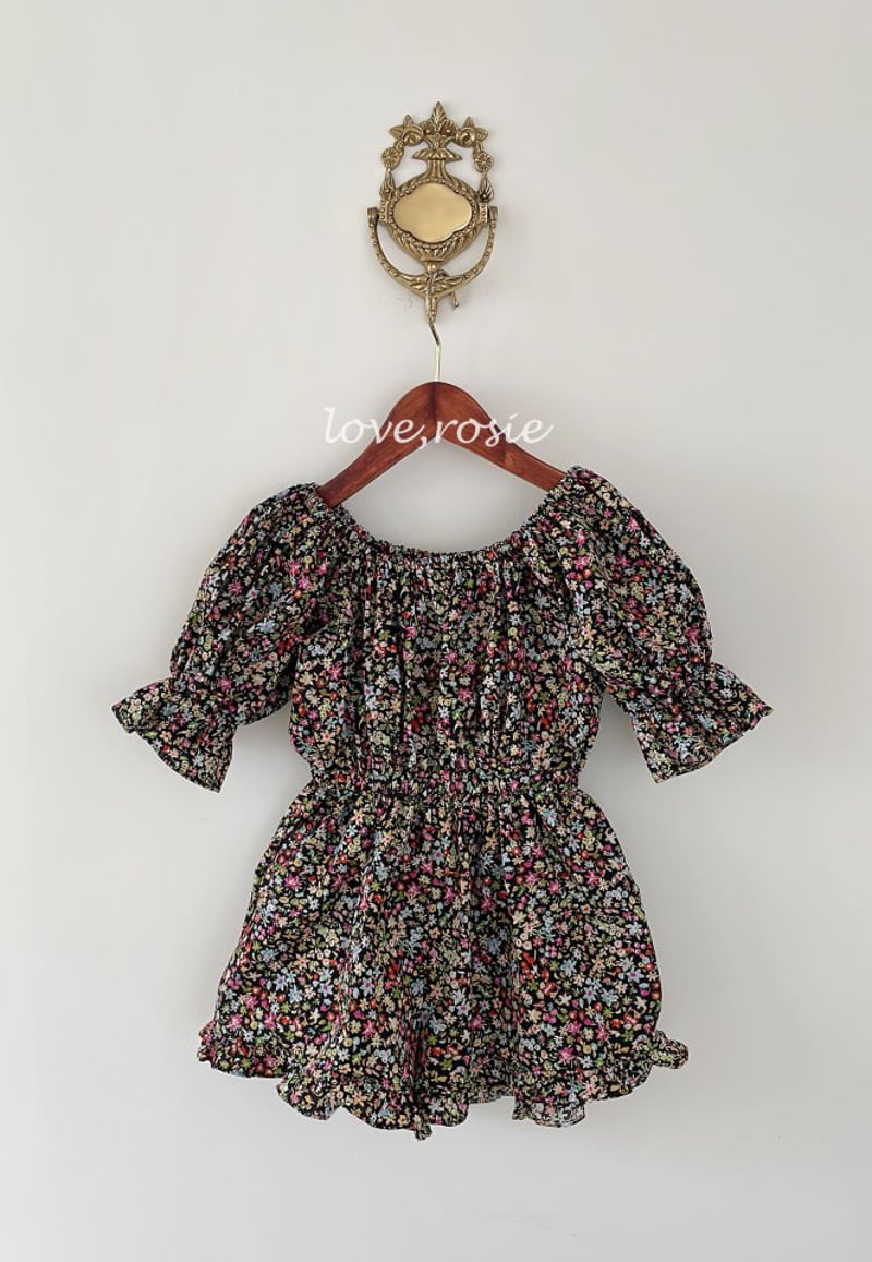 Love Rosie - Korean Children Fashion - #childrensboutique - Flower Jumpsuit