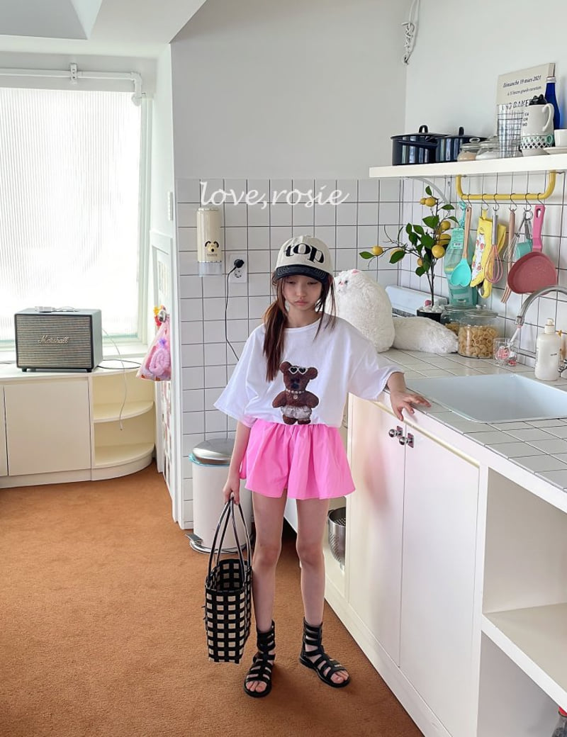 Love Rosie - Korean Children Fashion - #prettylittlegirls - Bear Lace Boxy Tee - 3