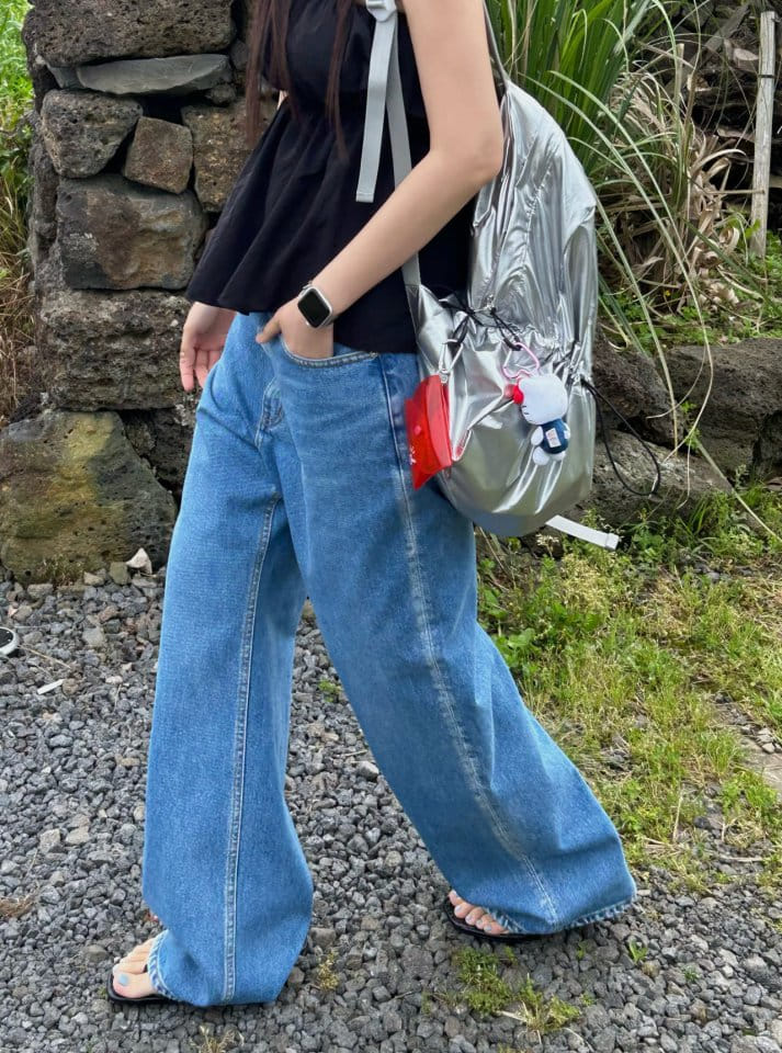 Made - Korean Women Fashion - #womensfashion - Bird Denim Pants - 6