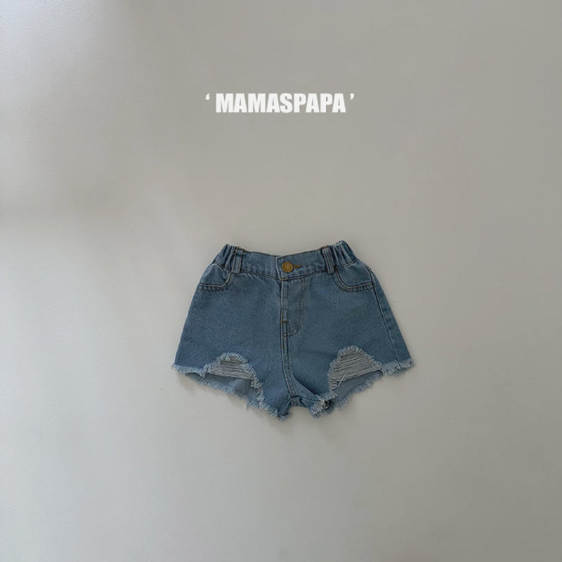 Mamaspapa - Korean Children Fashion - #magicofchildhood - Birth Denim Shorts