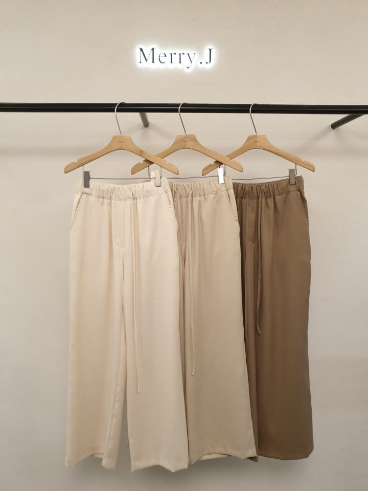 Merry J - Korean Women Fashion - #momslook - Tencel L Wide Pants