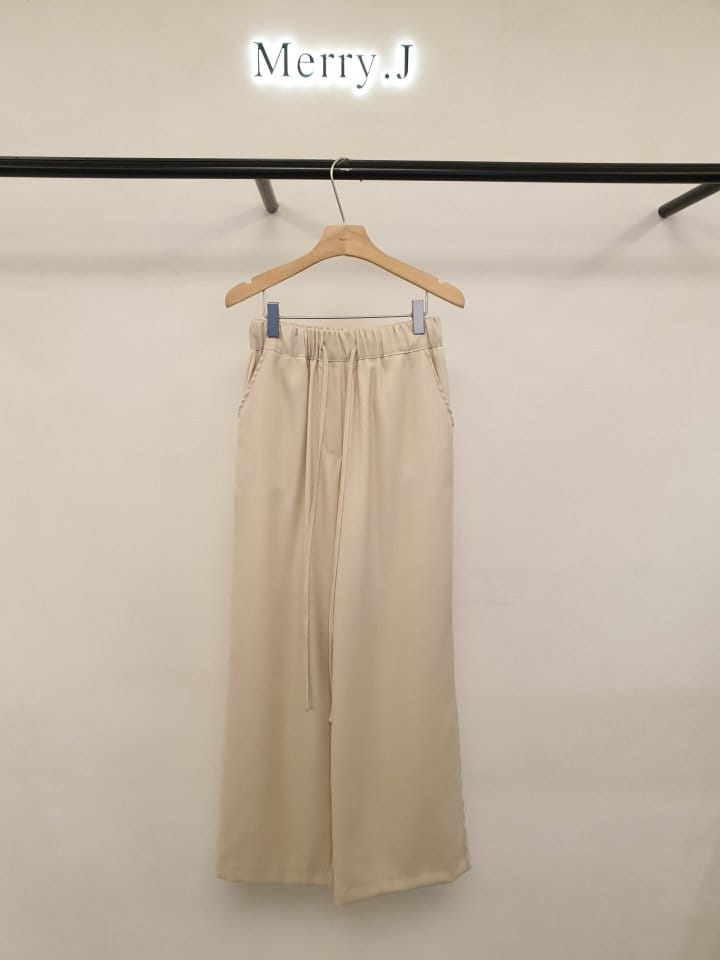 Merry J - Korean Women Fashion - #momslook - Tencel L Wide Pants - 2