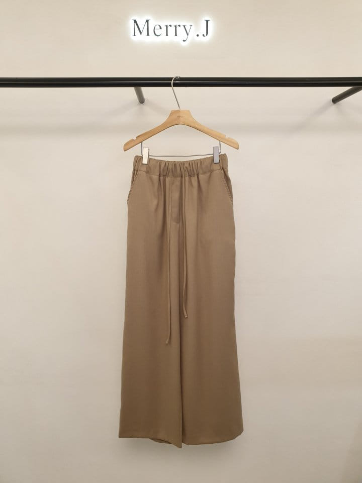 Merry J - Korean Women Fashion - #momslook - Tencel L Wide Pants - 3