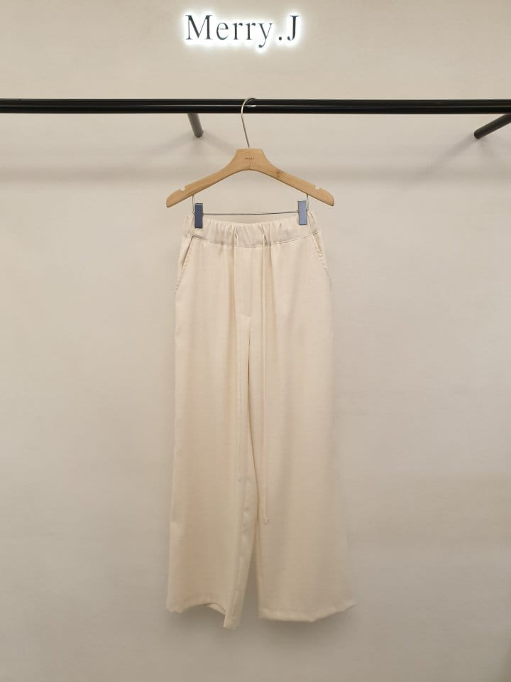 Merry J - Korean Women Fashion - #momslook - Tencel L Wide Pants - 4