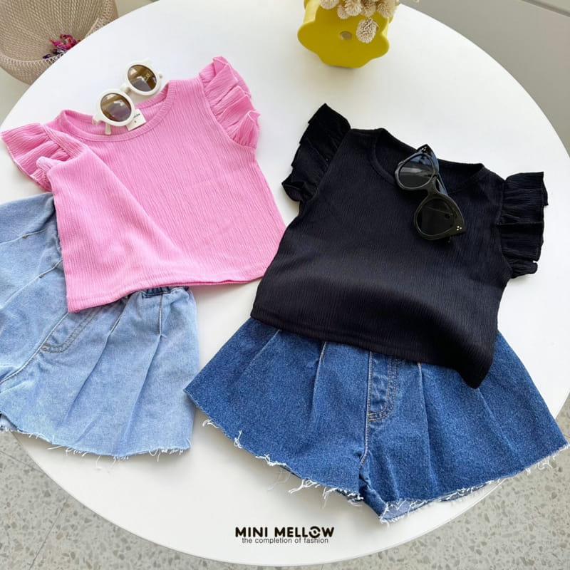 Mini mellow - Korean Children Fashion - #Kfashion4kids - Frill Sleeveless Tee - 3