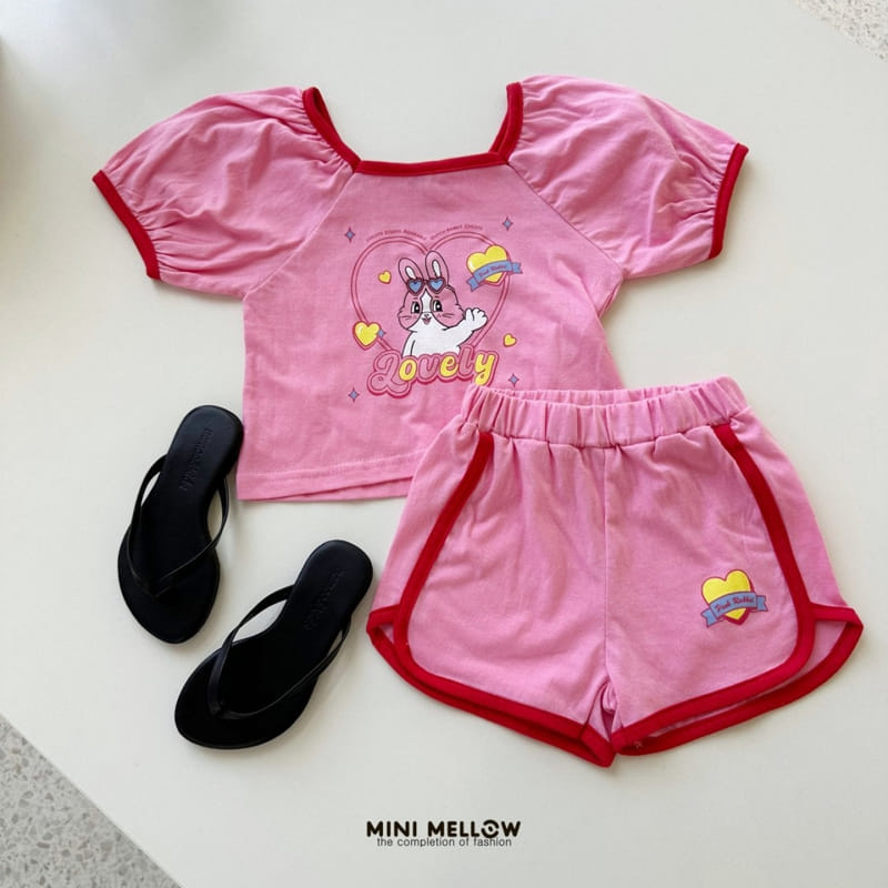 Mini mellow - Korean Children Fashion - #childofig - Bunny Square Top Bottom Set - 6