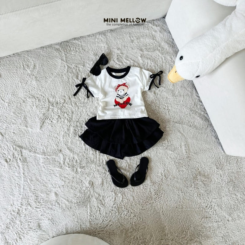 Mini mellow - Korean Children Fashion - #kidzfashiontrend - Bear Ribbon Tee - 3