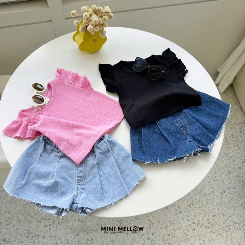 Mini mellow - Korean Children Fashion - #kidzfashiontrend - Frill Sleeveless Tee - 2