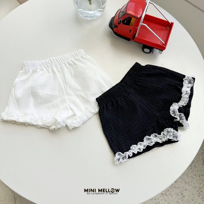 Mini mellow - Korean Children Fashion - #kidzfashiontrend - Lace Shorts