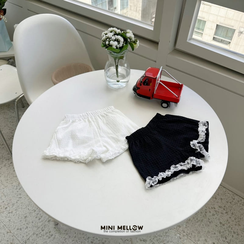 Mini mellow - Korean Children Fashion - #littlefashionista - Lace Shorts - 3