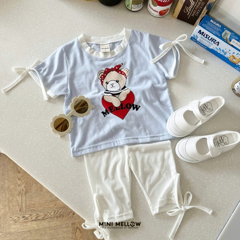 Mini mellow - Korean Children Fashion - #minifashionista - Bear Ribbon Tee - 7